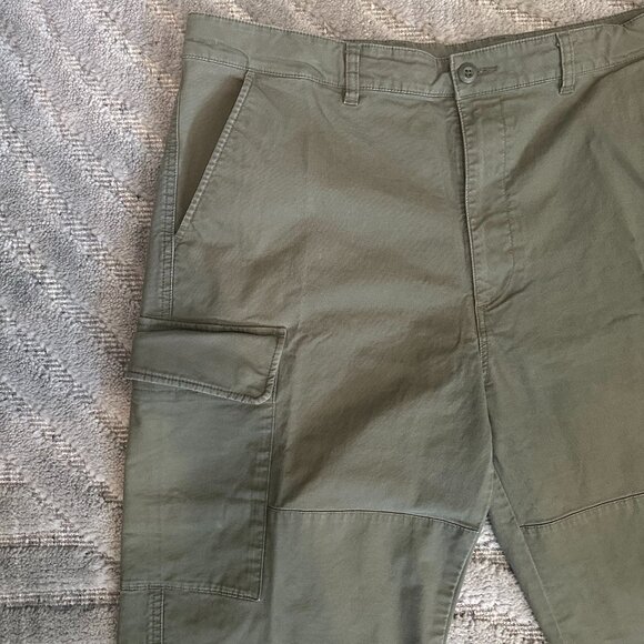 Uniqlo - Olive / Khaki Cargo Pants - Size XL (Waist=36) - Picture 8 of 15